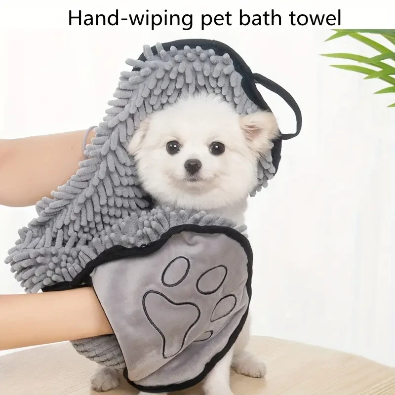 Quick-Dry Pet Bath Towel for Dogs and Cats