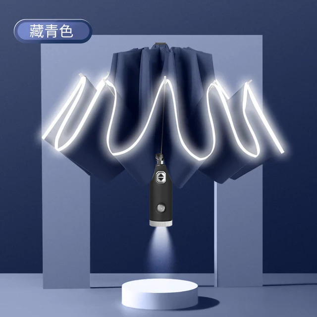 GiftTreeNZ | Automatic Umbrella with Reflective Stripe & LED Light