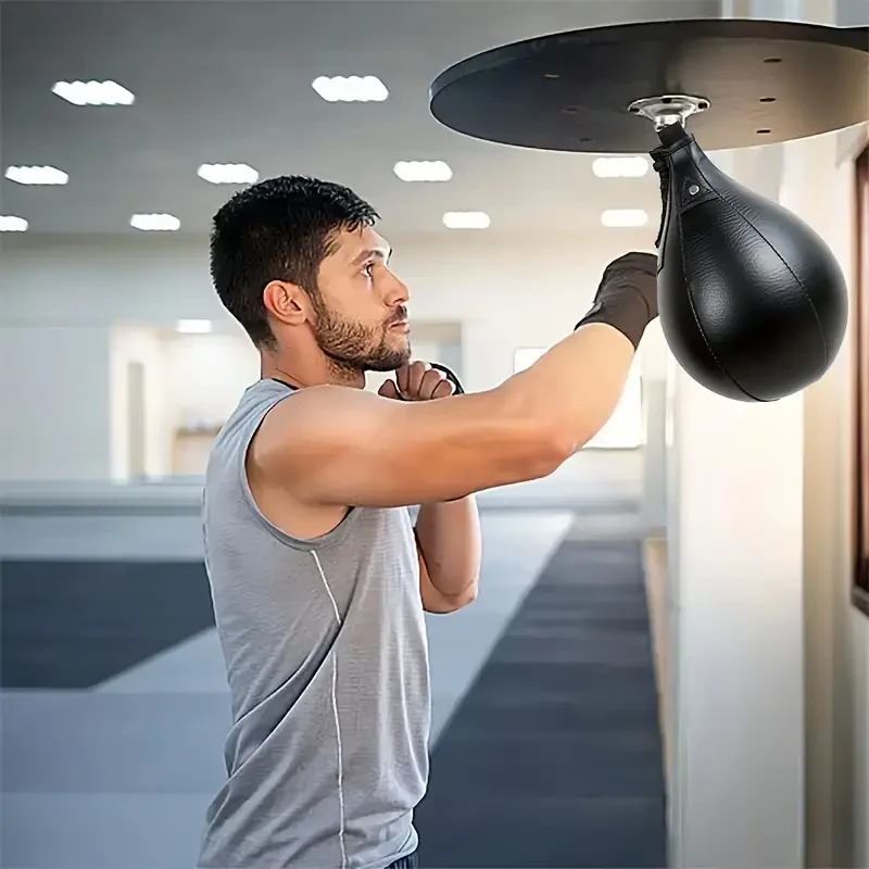 Pear-Shaped Boxing Speed Ball, Hanging Punching Bag for Indoor Gym Training