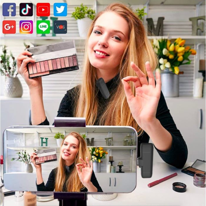 Wireless Lavalier Microphone, Lightning interface.