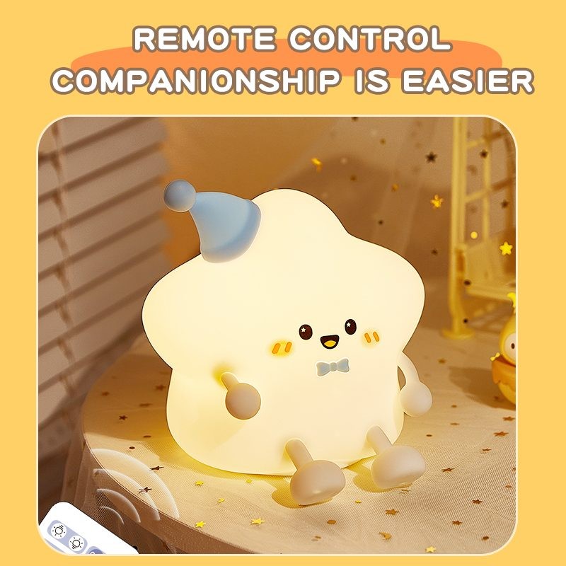 Star Silicone Lamp, Color Can Charge.