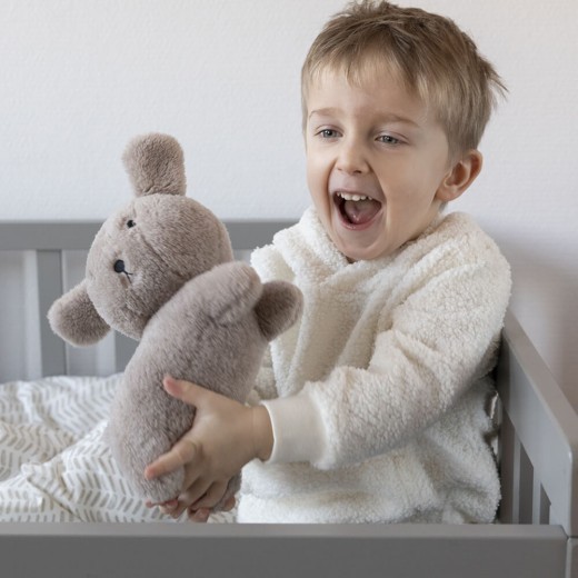 Snuffy Puppy Fluffy Cuddle Plush Taupe Medium