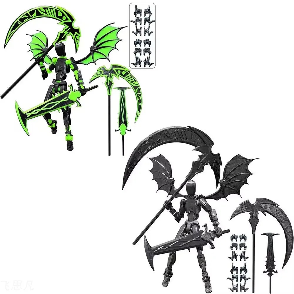 3D Printed Reaper Robot Model Multi-Jointed Movable Desktop Decoration Action Figure