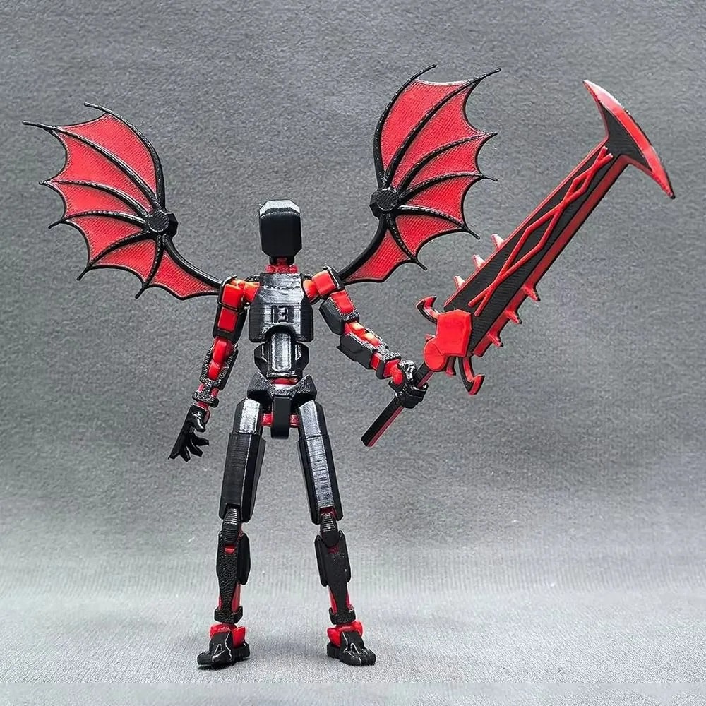 3D Printed Reaper Robot Model Multi-Jointed Movable Desktop Decoration Action Figure