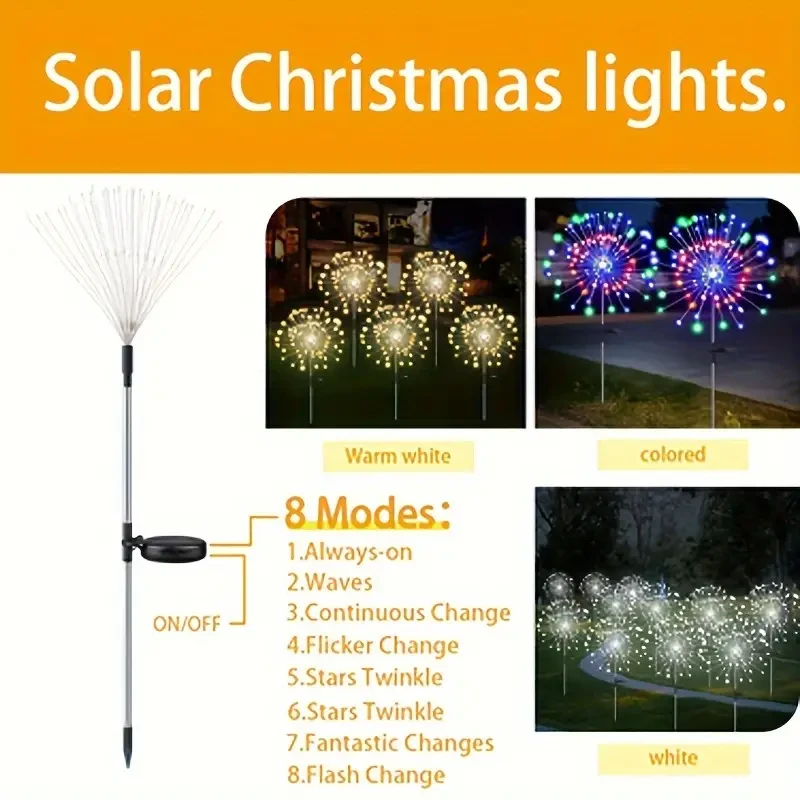 8 Lighting Modes For Outdoor Solar LED Lights