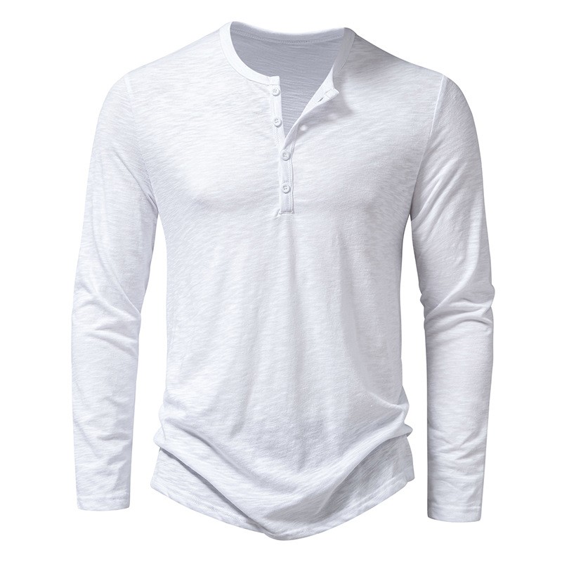 Men's Long Sleeve Henley Shirt