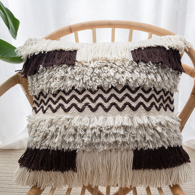 Style Wool Throw Pillow Sofa Cushion Cushion