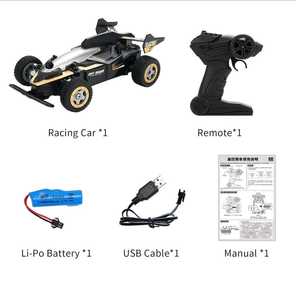 RC Racing Car with rechargeable battery
