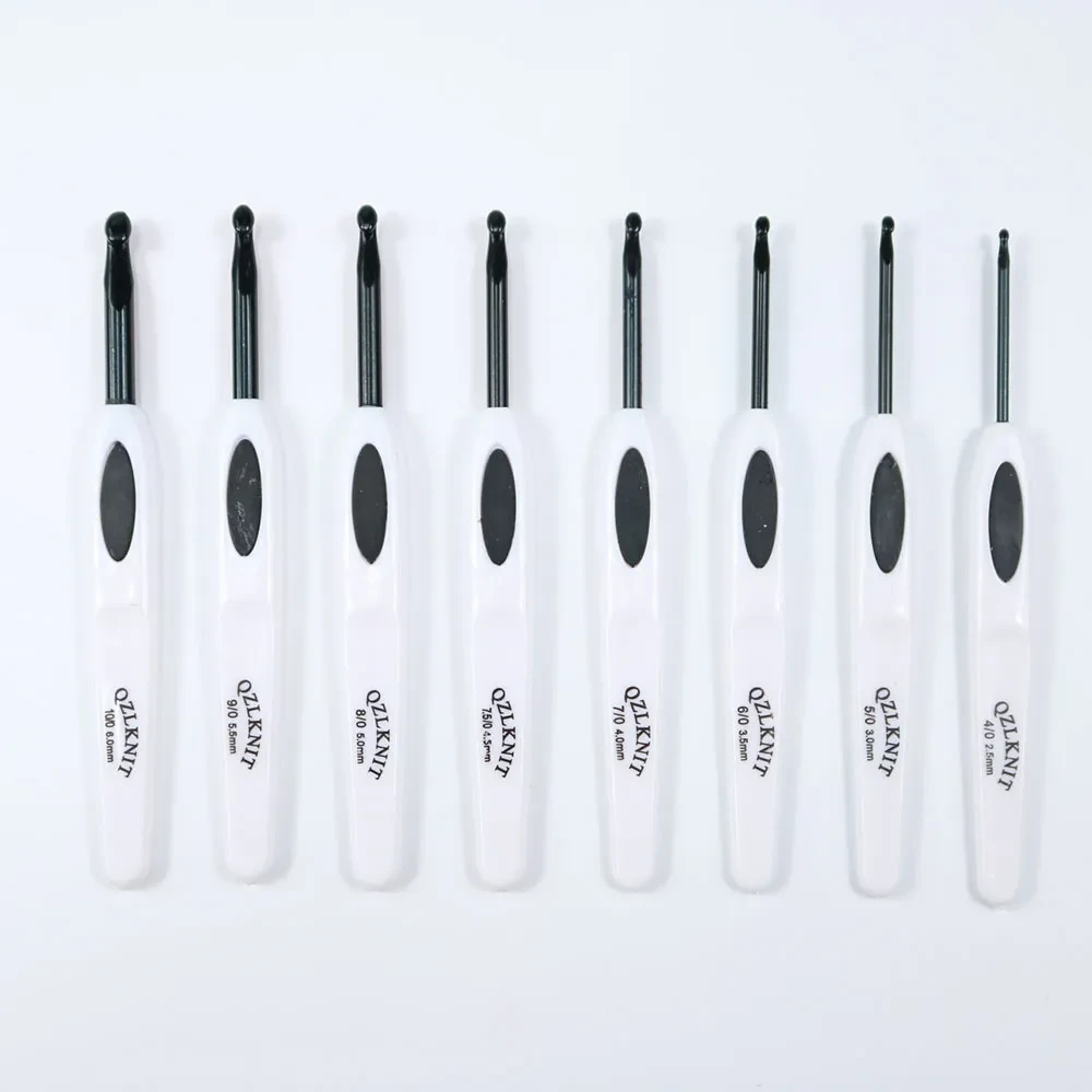 Flower Blue And White Porcelain Aluminum Crochet Hook