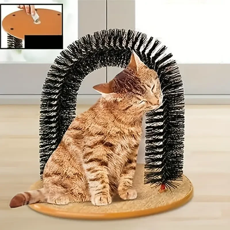 Cat Arch Self-Grooming & Massage Toy, Multifunctional Cat Scratching Toy