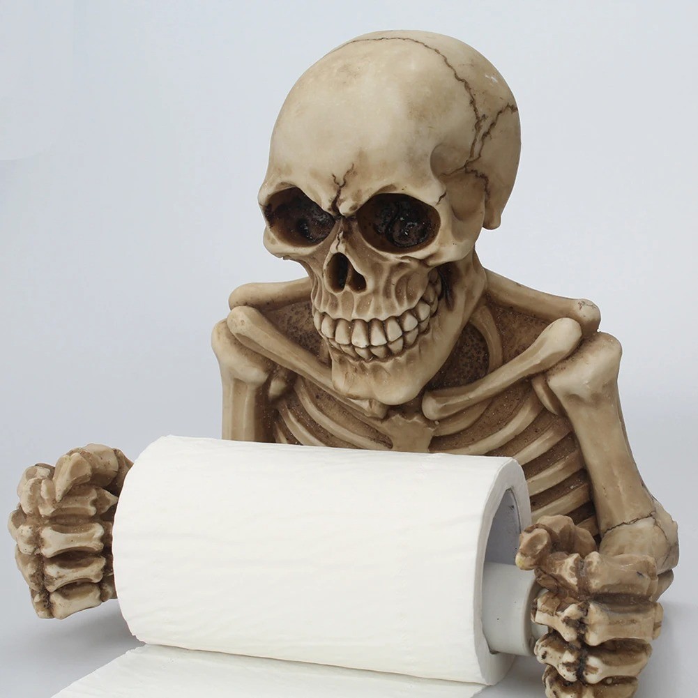 Skull Toilet Paper Holder