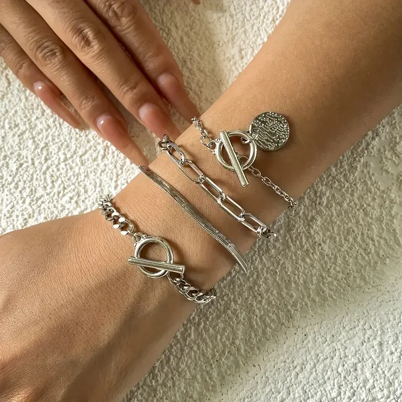 4pcs Timeless Chic Women's Bracelet Set -