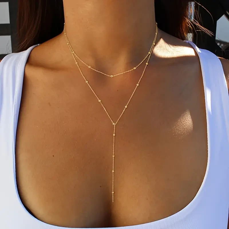 Long Chain Design Necklace