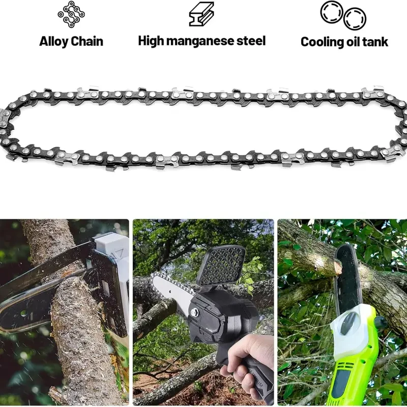 Cordless Chainsaw 5pcs 6-Inch Chainsaw Chains