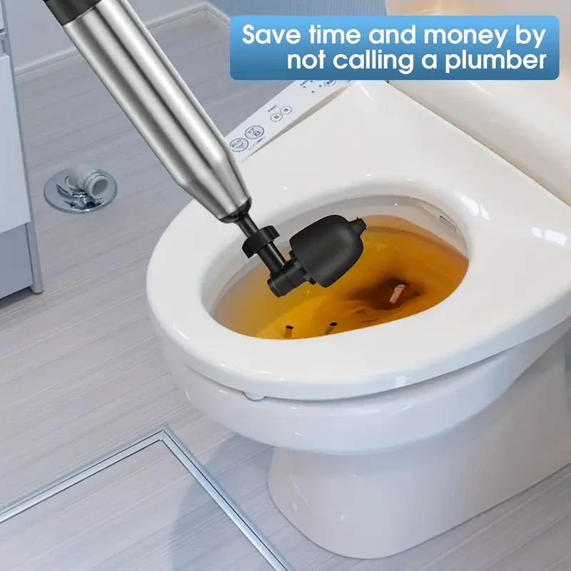 High-Pressure Air Toilet Plumbing Snake Set