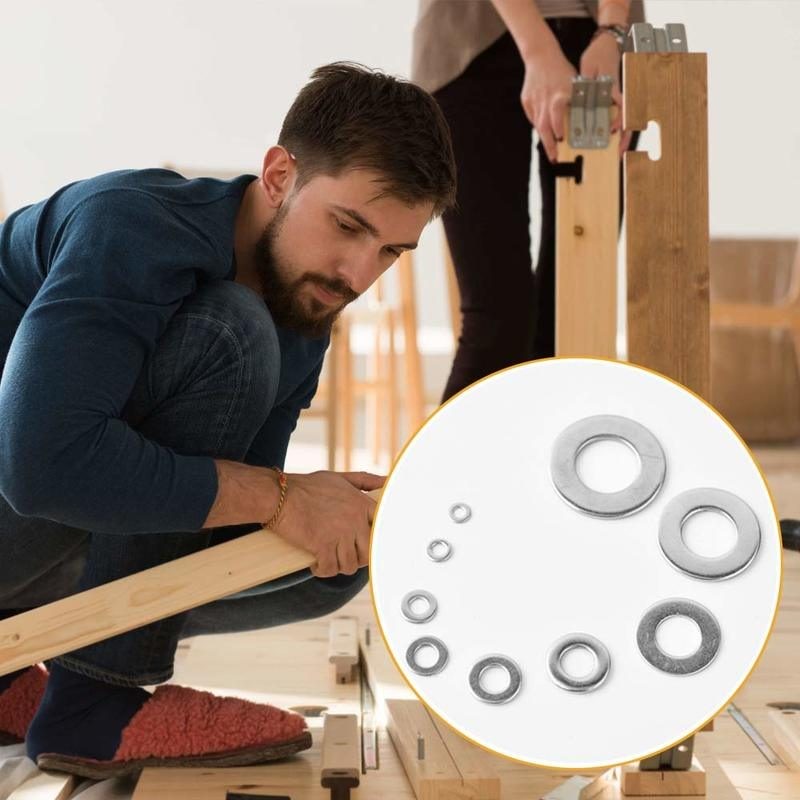 580pcs Flat Washers Stainless Steel