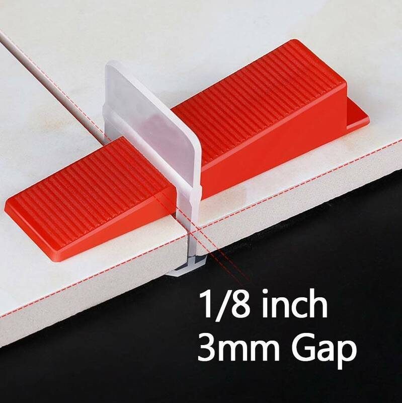 Clips Tile Leveling System Kit Floor Wall Spacer Tiling Tool Set 3mm