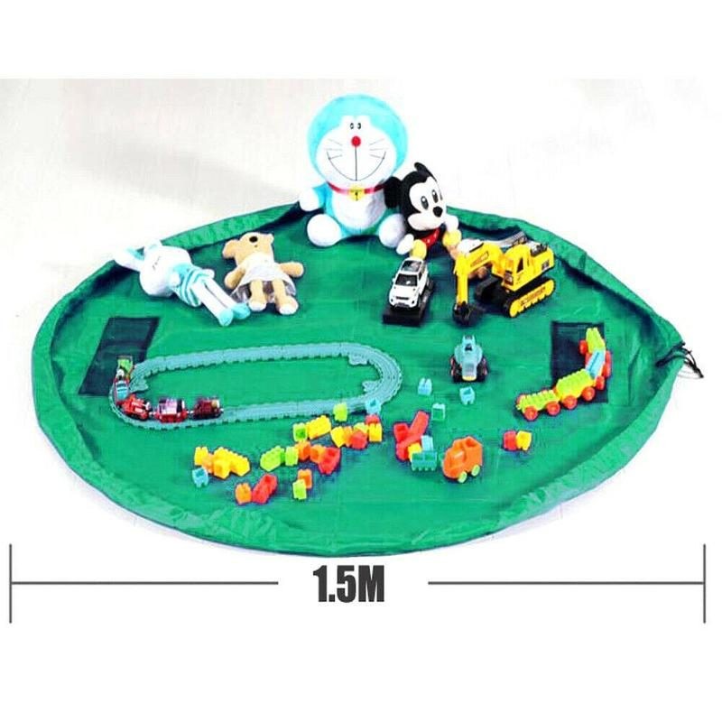 Lego Toy Storage Bag Bin Kids Play Mat