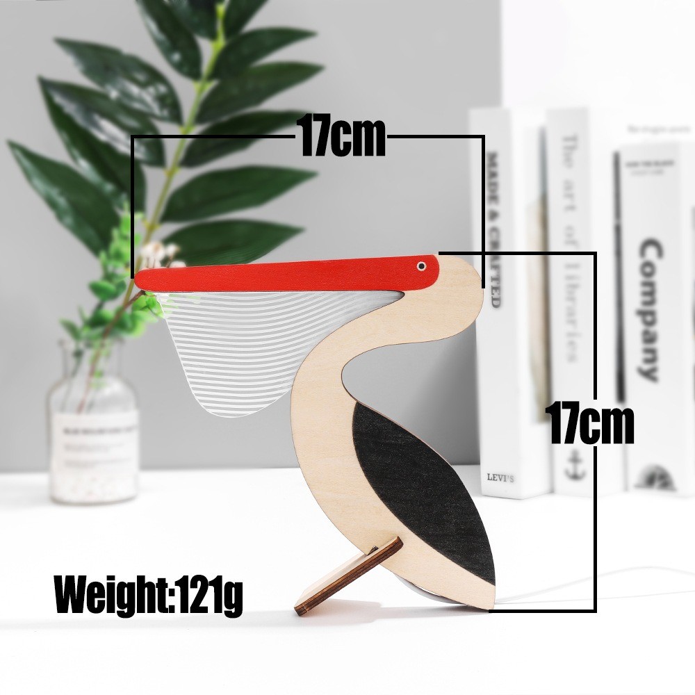 Animals LED Night Light Wood Acrylic Table