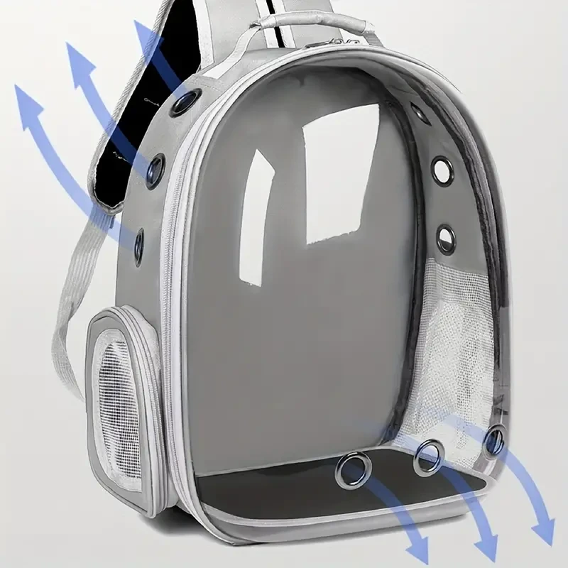 Breathable Transparent Space Capsule Cat Backpack - Durable Acrylic Pet Carrier