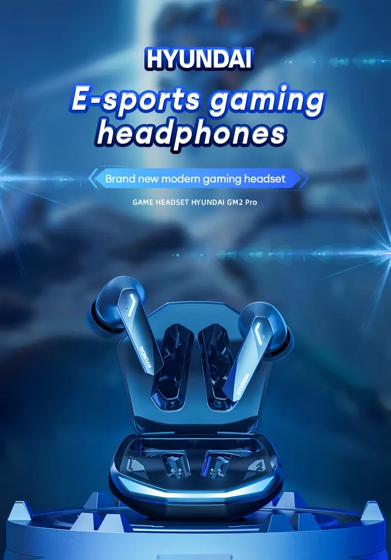 HYUNDAI Licensed Earbuds | 2024 Best-Selling Dual Pack | HIFI Sound Quality, 360 Surround Sound | Dual Mode for Music & Gaming | 30-Hour Battery Life | Upgraded 5.3 Chip with Low Latency | Exceptional Value for Money!