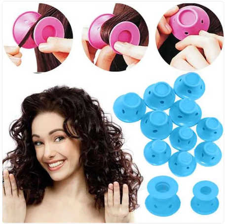 Soft Rubber Magic Hair Care Rollers Silicone