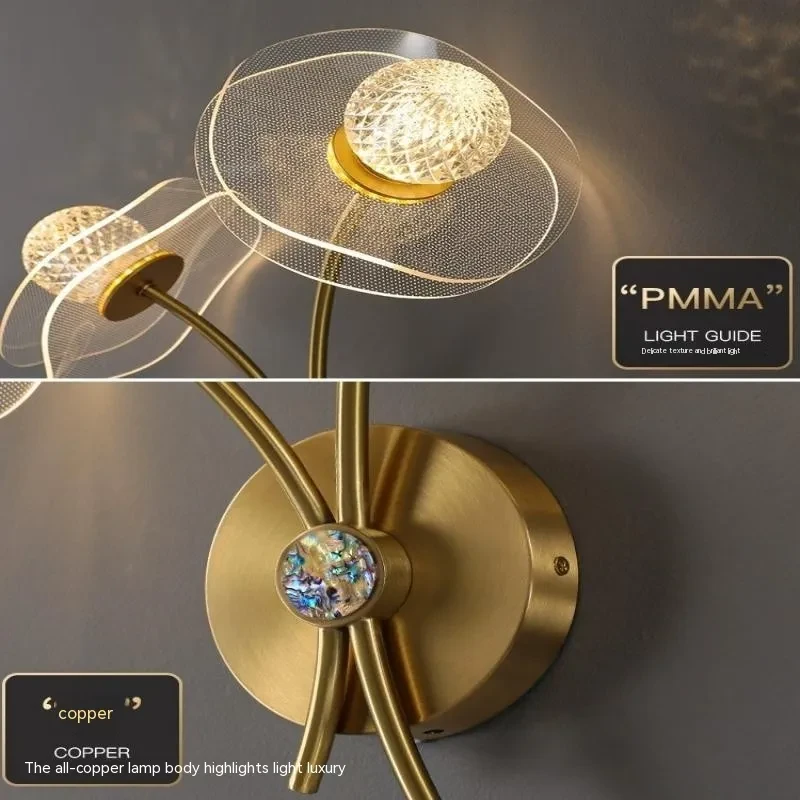 Luxury Bedroom Led Bedside Lamp