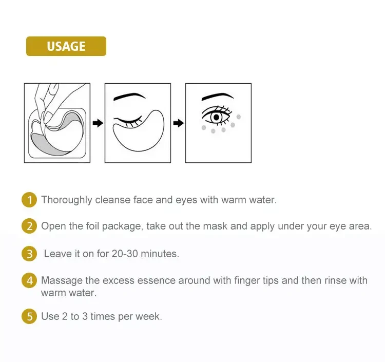 Under Eye Patches Crystal Mask Golden