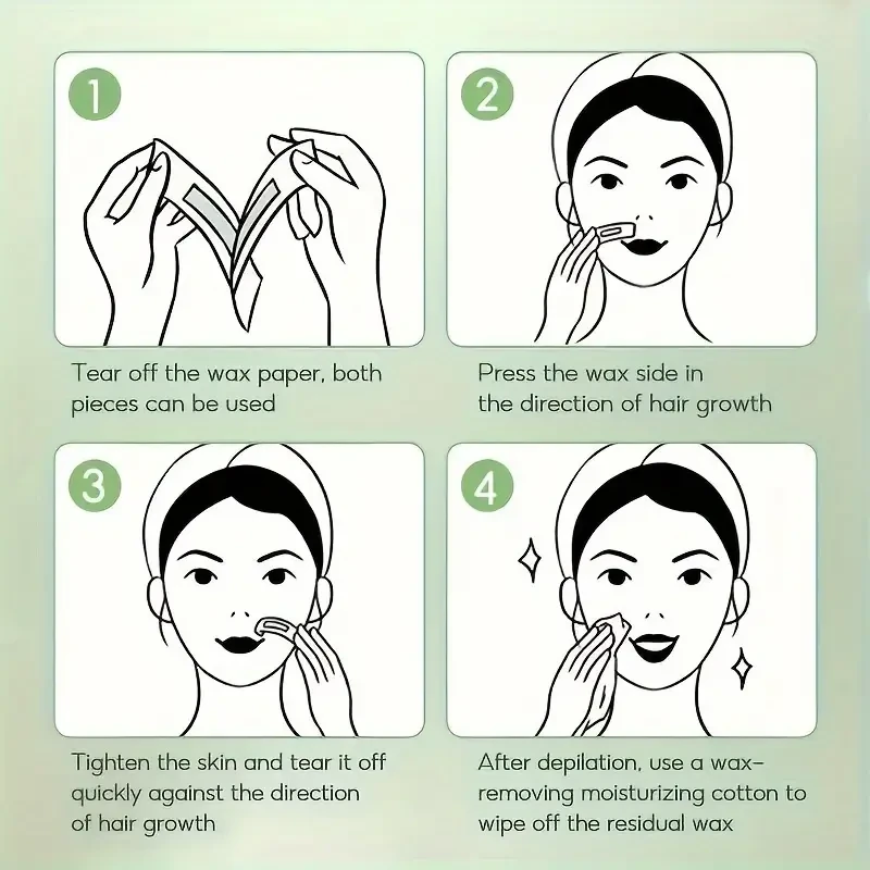 30pcs Hair Removal Wax Strip