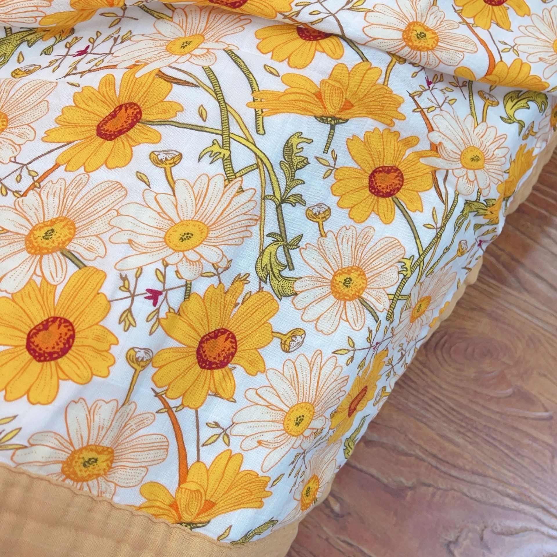 Summer Air Conditioning Blanket Bamboo Cotton Four-layer Yarn Single Child Cool Feeling Quilt Thin Blanket