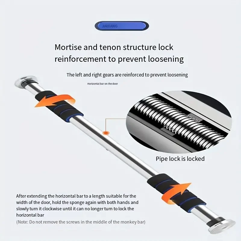 Single Bar Pull-Up Door Frame Trainer - Fun & Fit Playground for Kids