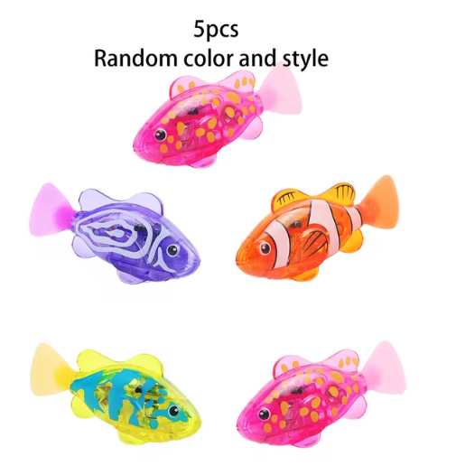 Children's Water Playing Electronic Fish Sensing Luminescent Toy Shower Shower Shower Swimming Swinging Fish