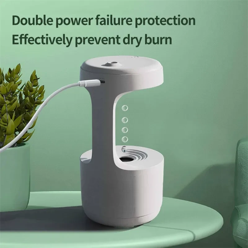 Humidifier With Clock Water Drop Backflow