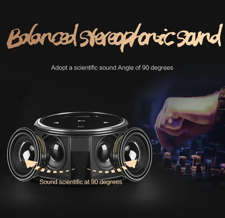 Aesthetic Bluetooth Subwoofer Stereo Speaker