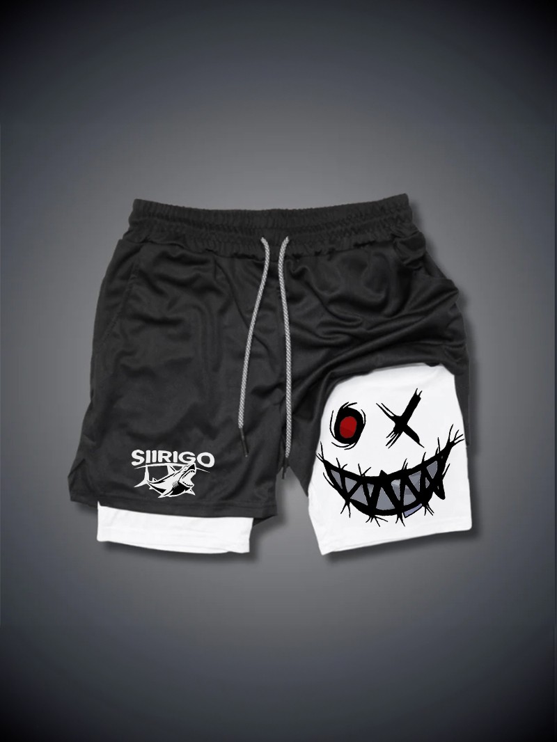 Men's Smiley Shorts Performance Shorts