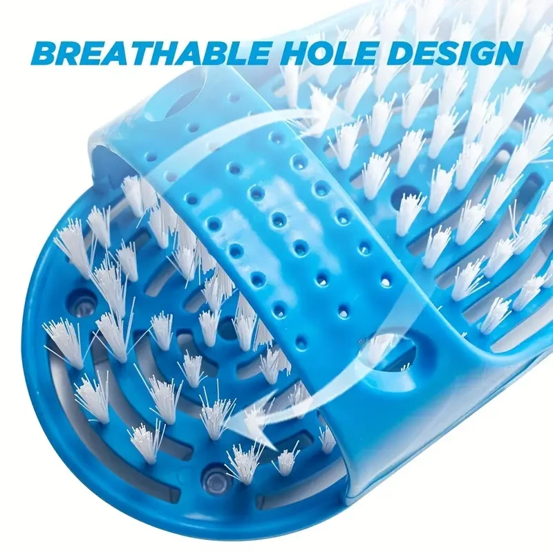 Foot Washing Brush and Scrub Massager Cleaner with Suction Cup - Dead Skin Remover for Shower Floor