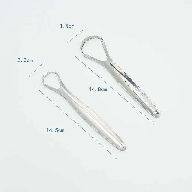 Steel Tongue Scraper Oral Care Tool
