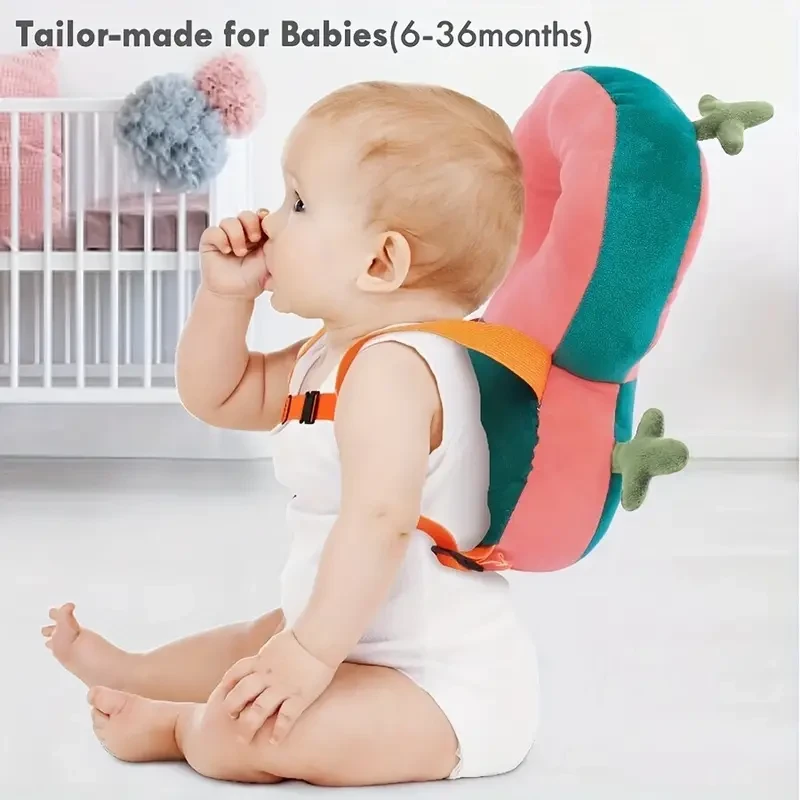 Adjustable Youngsters Safety Backpack - Soft Head Protector Pad for Ages 0-3 Years