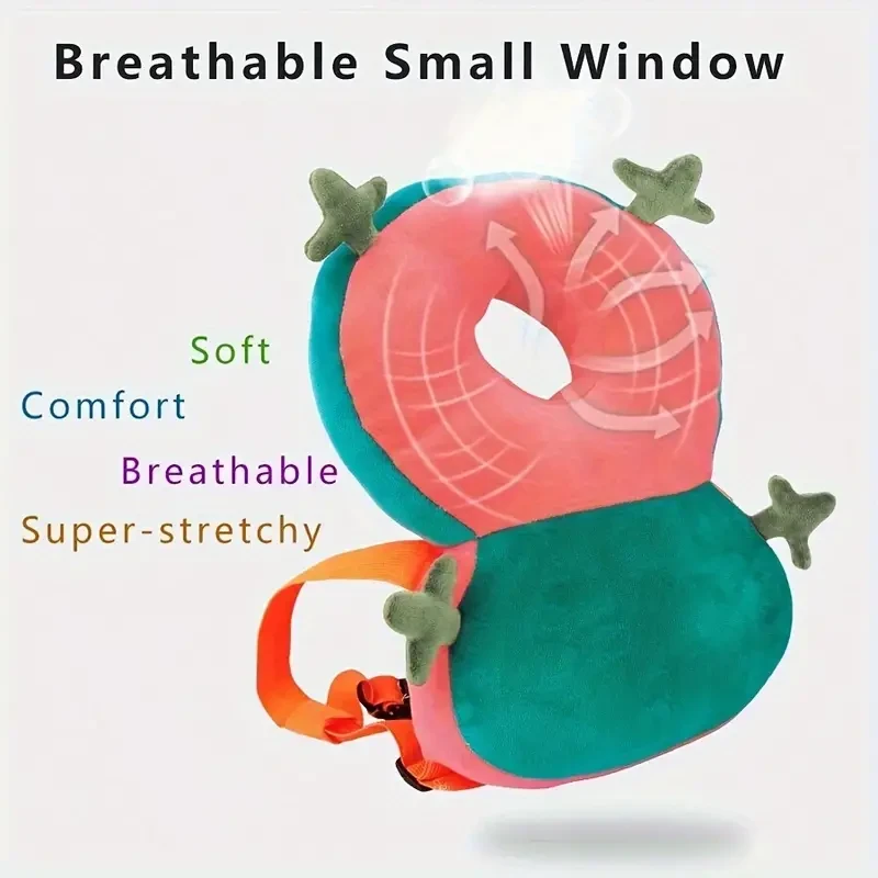 Adjustable Youngsters Safety Backpack - Soft Head Protector Pad for Ages 0-3 Years