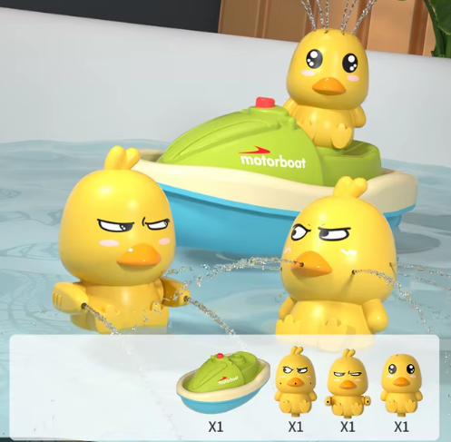 Cute Duck Electric Water Spray Bathroom Bathing Toys Baby Bath Toys Kids Bath And Shower Bathtubs Interactive Boy girl Gifts