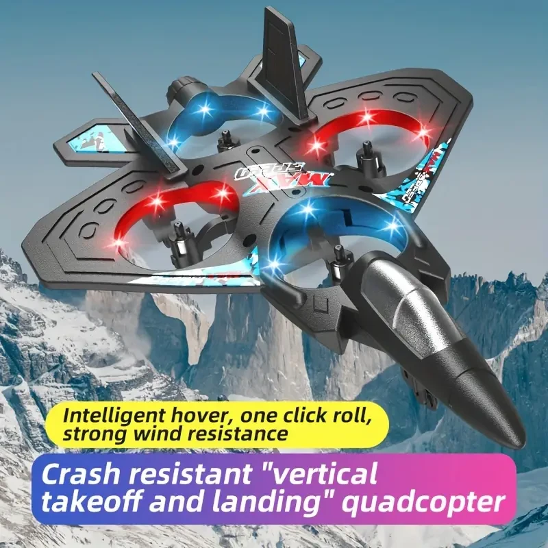 Rechargeable Drone with Height Hold - Remote Control for Beginners, Indoor & Outdoor Toy