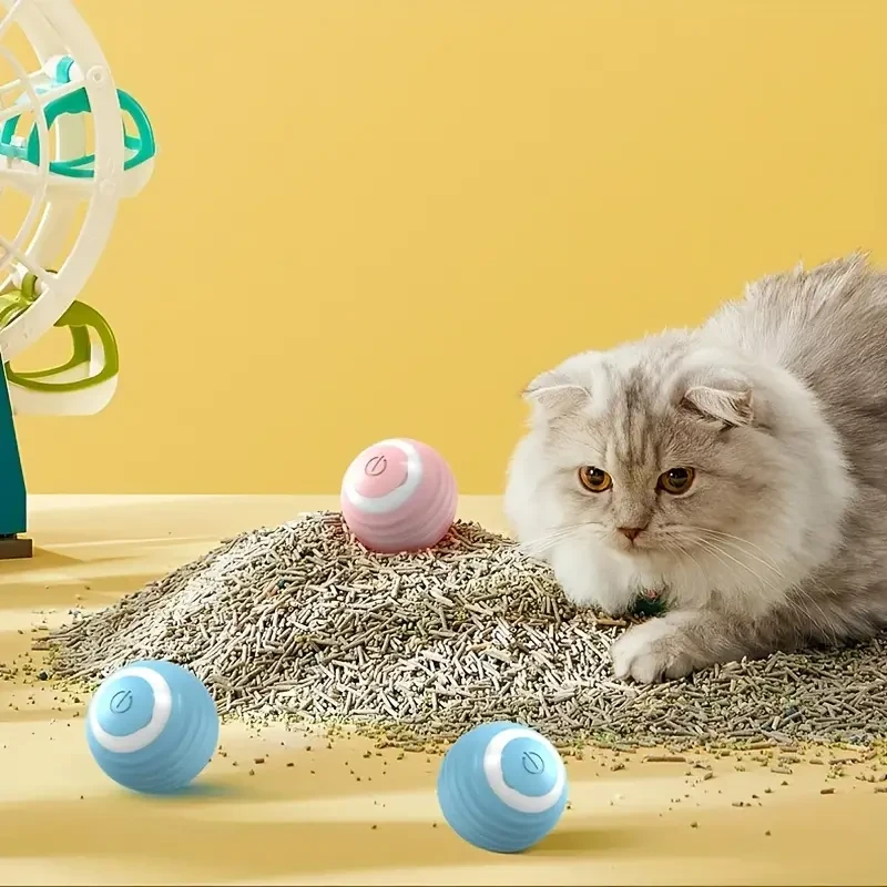 Fun Playmate Interactive Cat Toy - Automatic Rolling Magic Ball