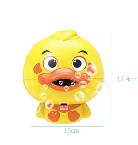Bubble Duck Baby Bath Toy Funny Toddler Bath Bubble Maker Pool Swimming Bathtub Soap Machine Bathroom Toys for Children Kids