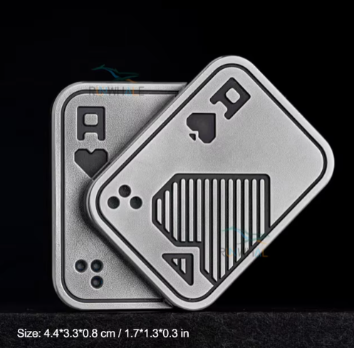 EDC Push Slider Metal Fidget Anti Stress Toys Adults Finger Spinner Poker Relieve Anxiety Toy Portable Pop Magnetic Slider Games