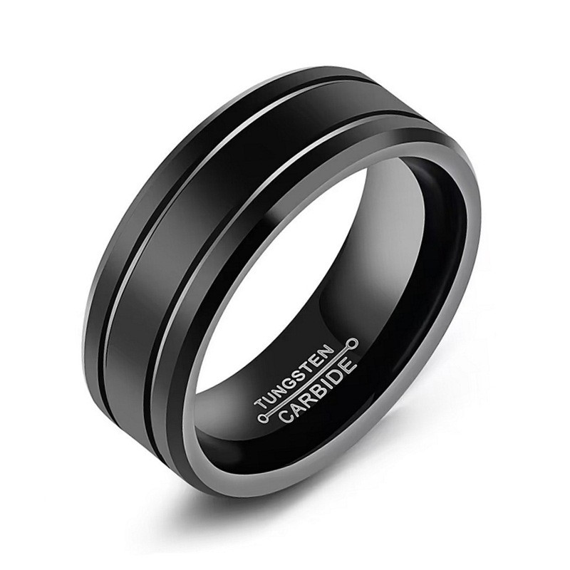 Men's 8mm Tungsten Carbide Ring
