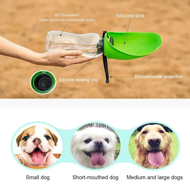 Dogs Feeding Water Dispenser Accompanying Cup