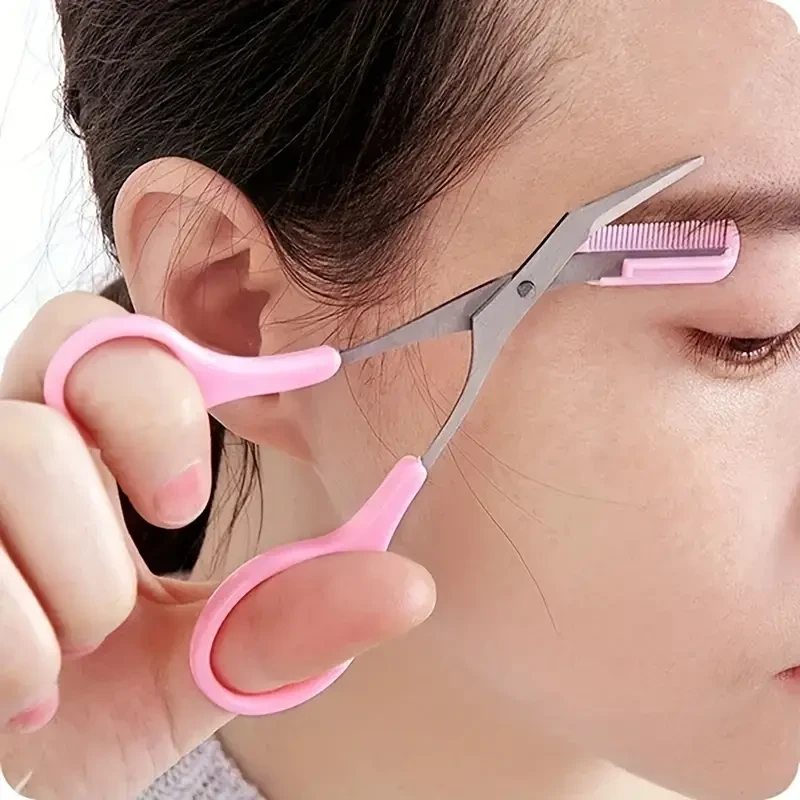 Eyebrow Trimmer Scissor With Comb Lady