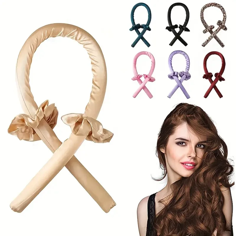 Heatless Curling Rod Headband With Hair Tie