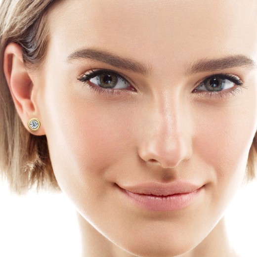 Amazon Foreign Trade Small And Personalized Water Bubble Moissanite Ear Studs