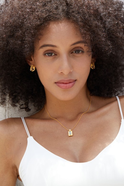 925 Sterling Silver Topaz Necklace